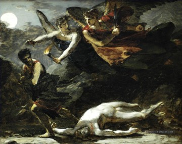 Justice et Divine Vengeance Poursuivre Crime Étude romantique Pierre Paul Prud Peinture à l'huile